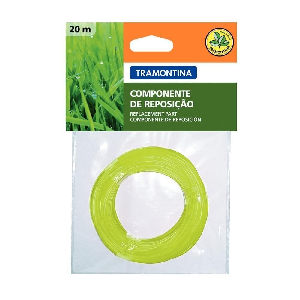 Fio De Nylon 1,8 Mm Para Aparador De Grama 20m De Comprimento - Tramontina