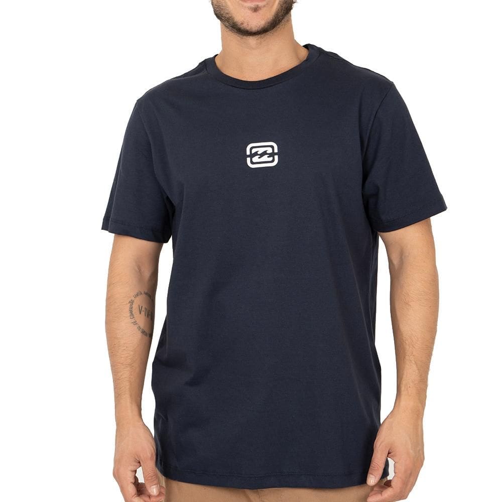 Camiseta Billabong Bracket Wave SM26 Masculina Marinho