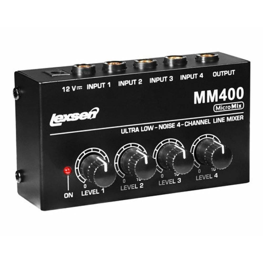 Lexsen MM400 - Mixer Compacto 4 Canais - Instrumentos Musicais