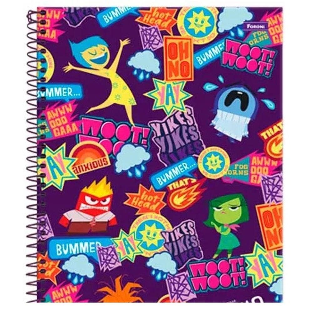 Caderno Univ. 10Mat 160Fls Divertidamente 2 Capa 3- Foroni