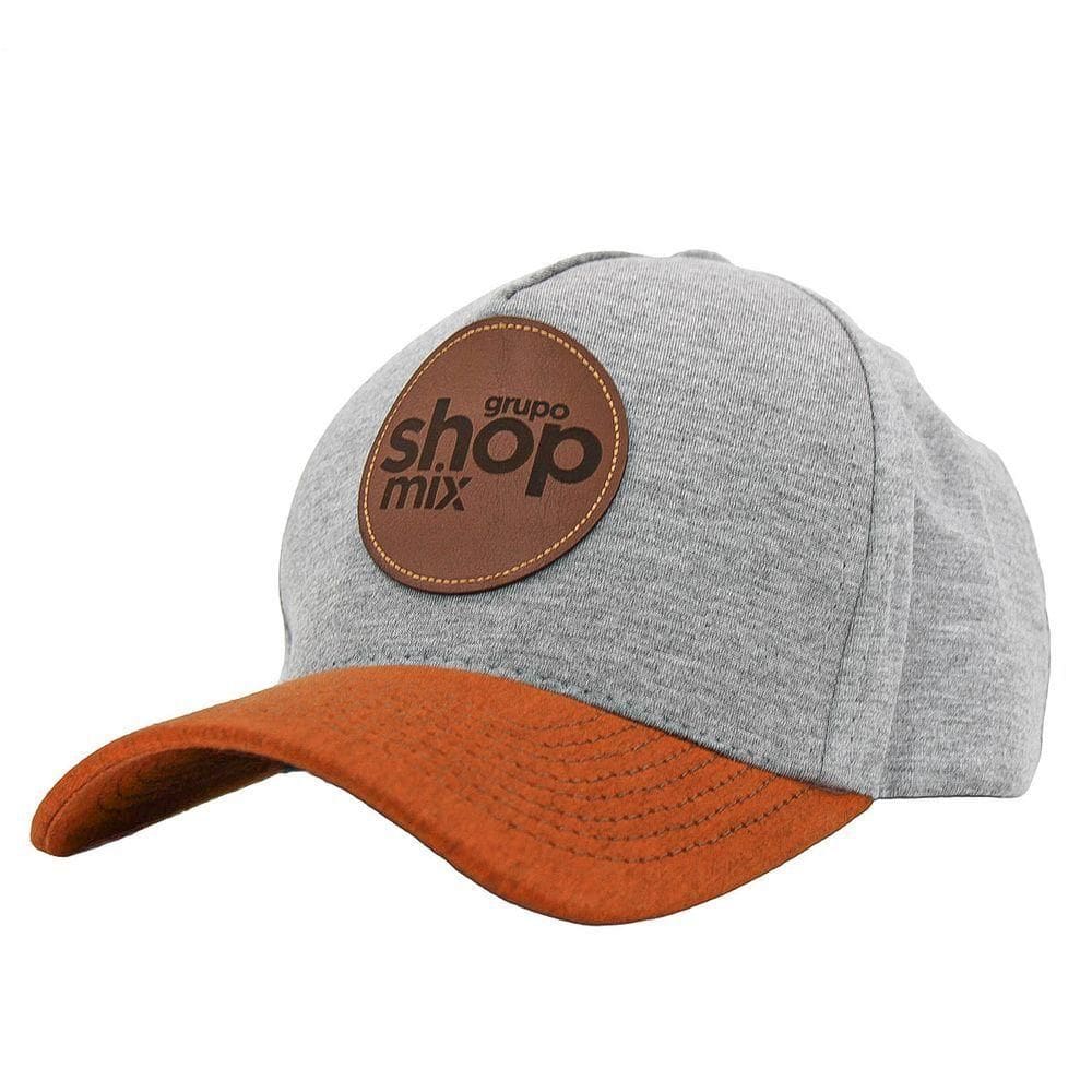 Bone Aba Curva Gruposhopmix Cinza