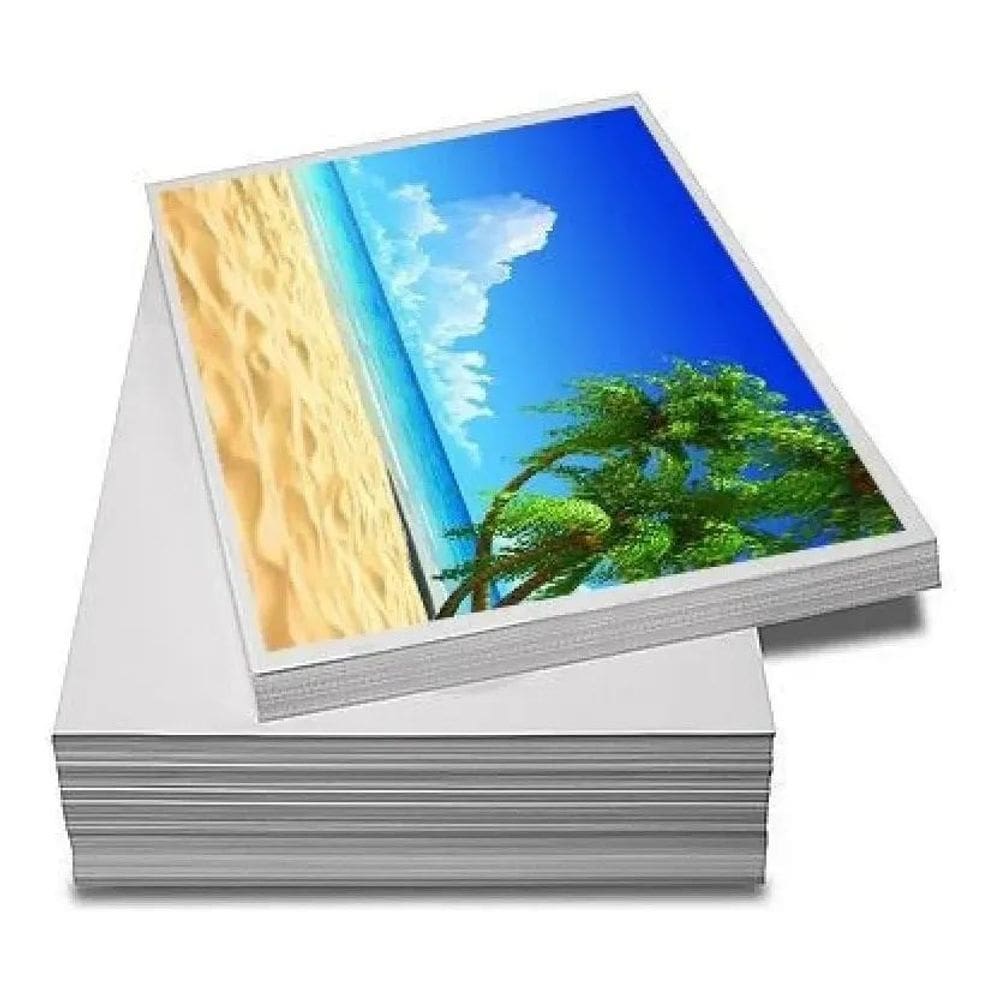 5X Papel Fotográfico A4 Glossy 180G 100 Folhas Premium Cor B
