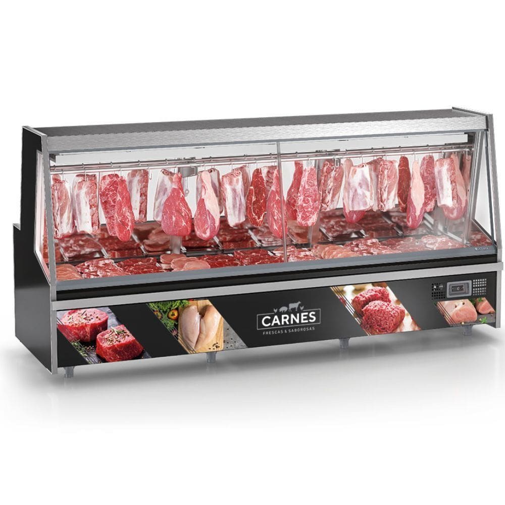 Balcão Frigorífico Premium Turino GATP300A Preto Gelopar 220v