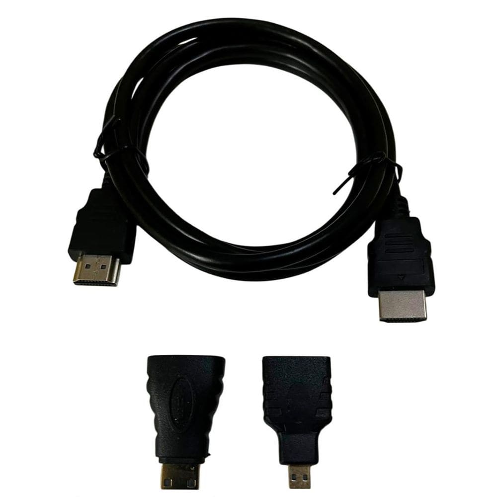 3X1 Cabo Hdmi + Mini + Micro Hdmi Para Fotografo Vídeo