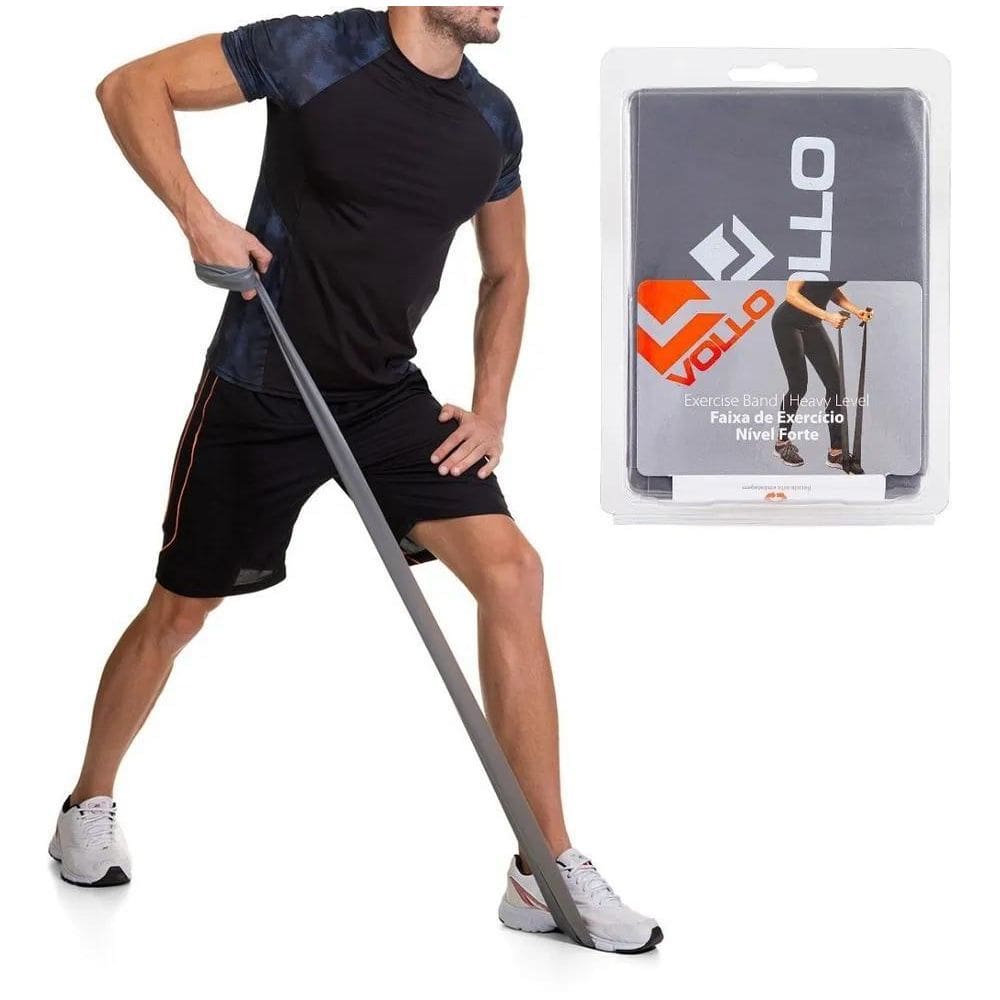 5X Faixa Elásticas Forte Vollo Vp1024 - Tipo Thera Band