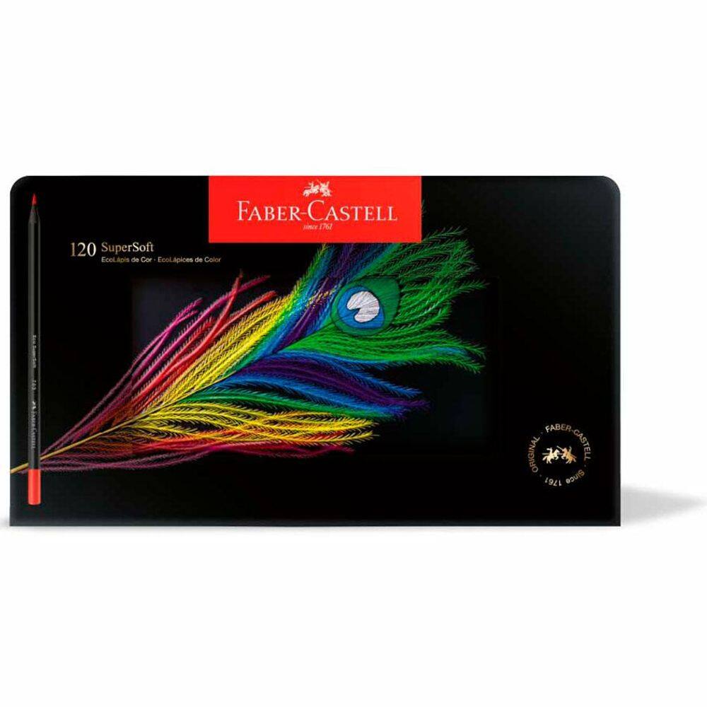 Lápis de cor SuperSoft 120 cores 1207120SOFT Faber-Castell