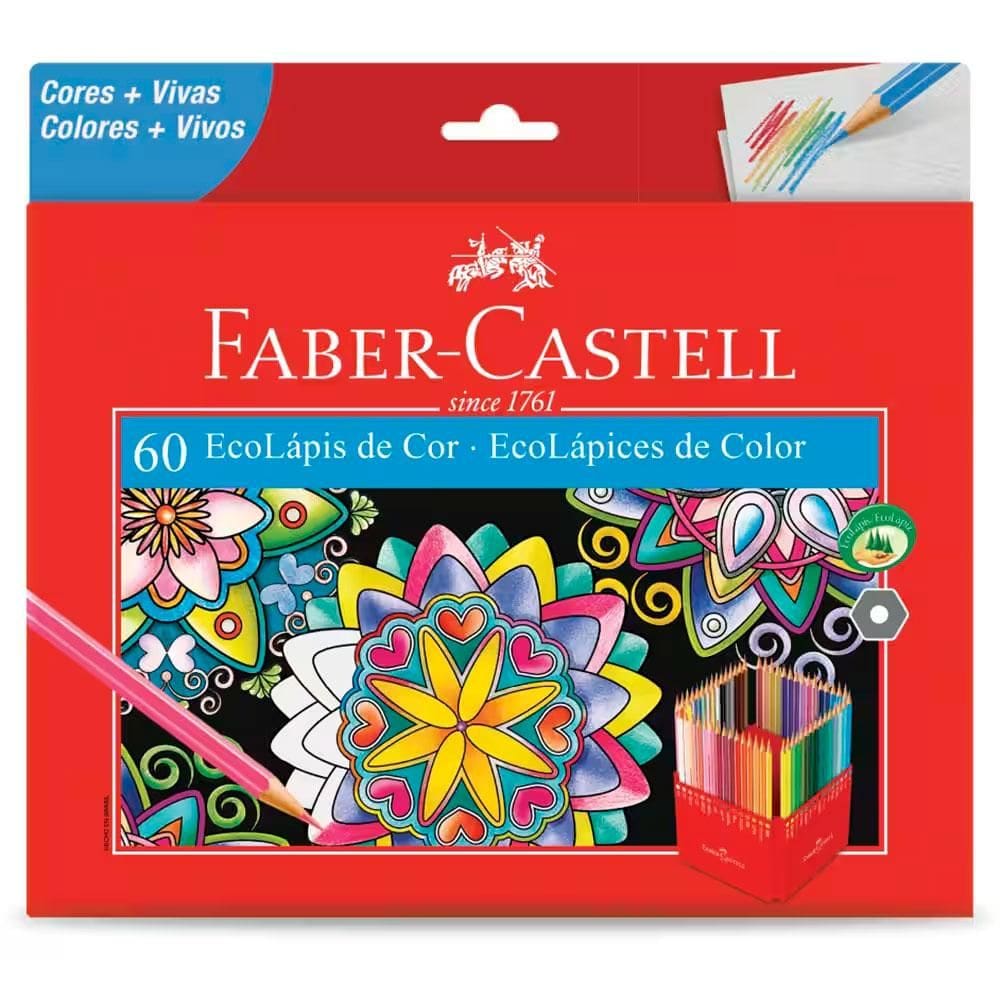 Lápis de cor 60 cores 120160G Faber-Castell