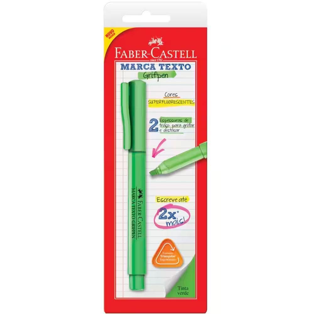 Marca Texto Verde MTVDZF Faber-Castell