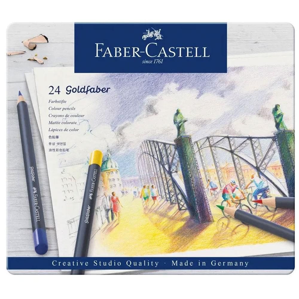 Lápis de cor GoldFaber 24 cores Faber-Castell