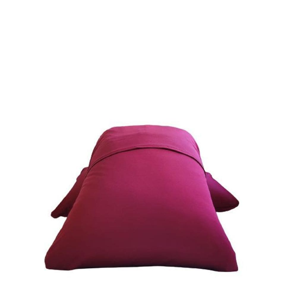 Fronha Avulsa Vinho Lisa Envelope Malha Travesseiro 70X50Cm