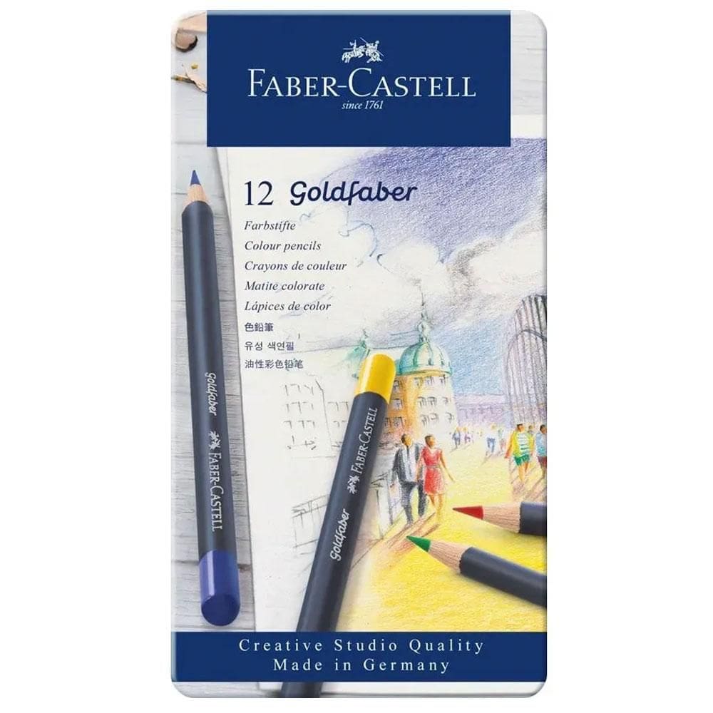Lápis de cor GoldFaber 12 cores Faber-Castell