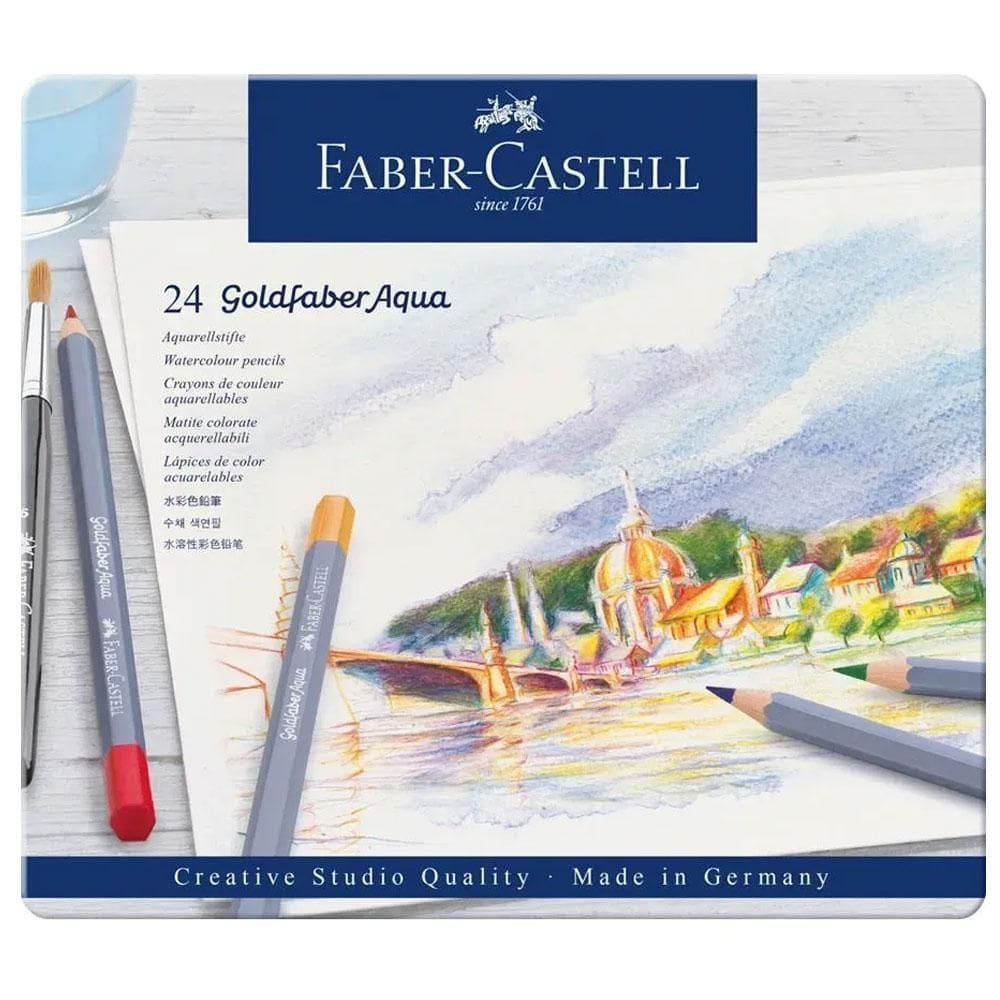 Lápis de cor 24 cores aquarelável Faber-Castell
