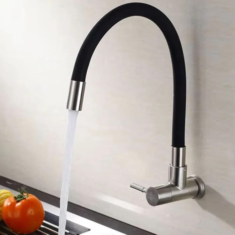 5X Torneira Gourmet Luxo Flexível Cozinha Parede Pia Jato Tu