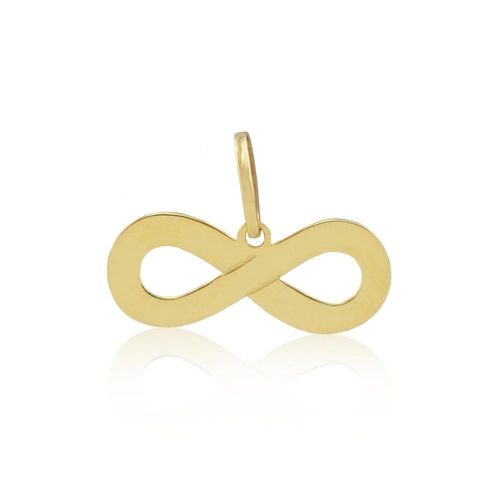 Pingente Infinito 1,3Cm Em Ouro 18K