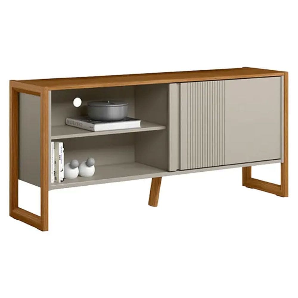 Rack Gold para TV até 55 Polegadas 1 Porta de Correr Linea Brasil