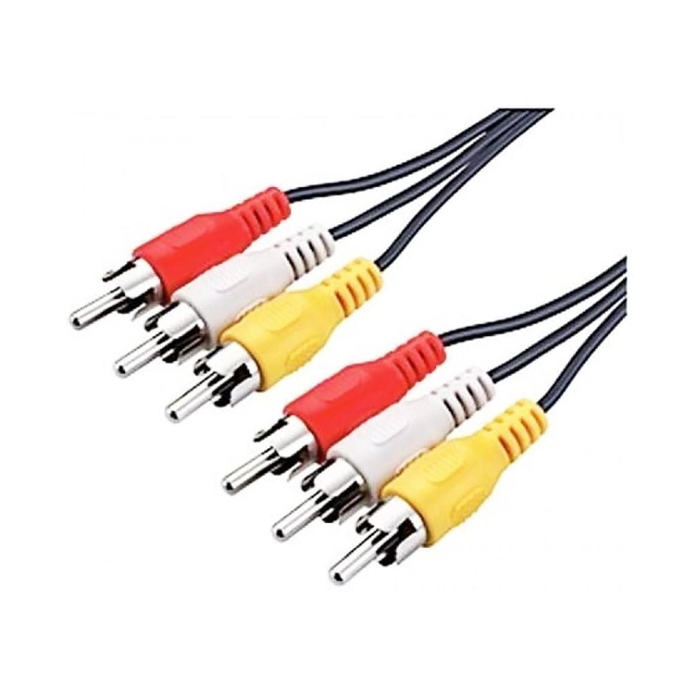 Cabo Rca Para Televisão Tv Tubo Led Lcd Plasma 10 Metros