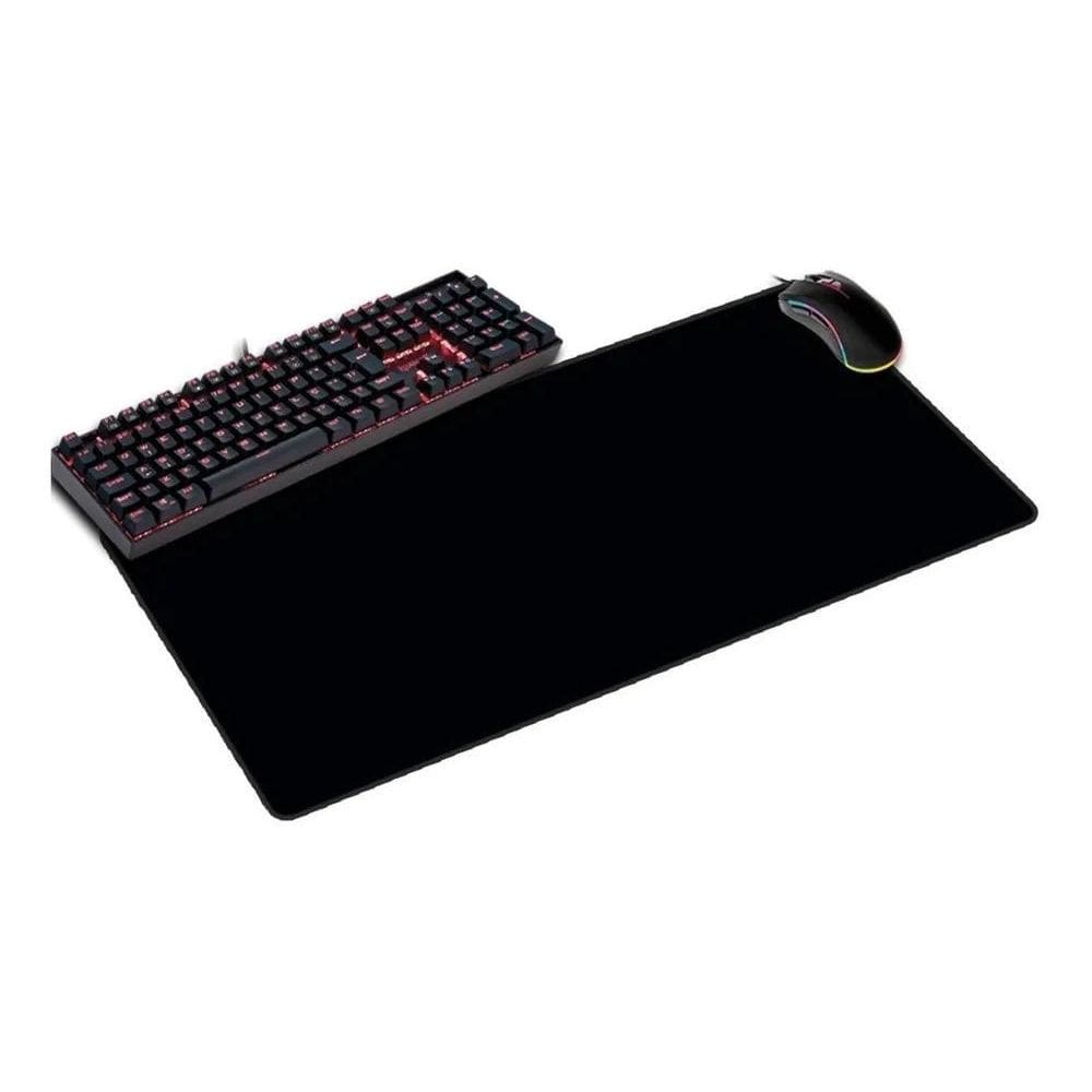 5X Mousepad Gamer Grande Speed 80X40Cm Preto Antiderrapante