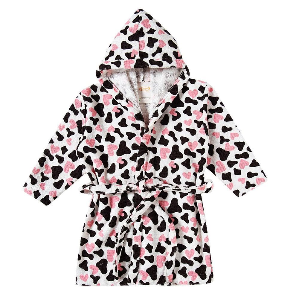 Roupão Praia Infantil Atoalhado com Capuz Mimosa Rosa Tip Top