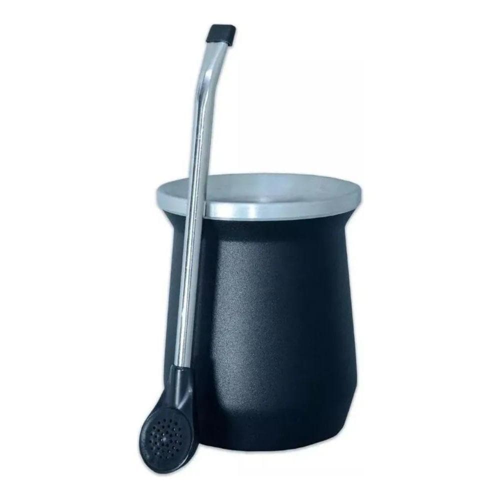 5X Kit Cuia Copo Térmico Com Bomba Inox Erva Mate Tereré 300