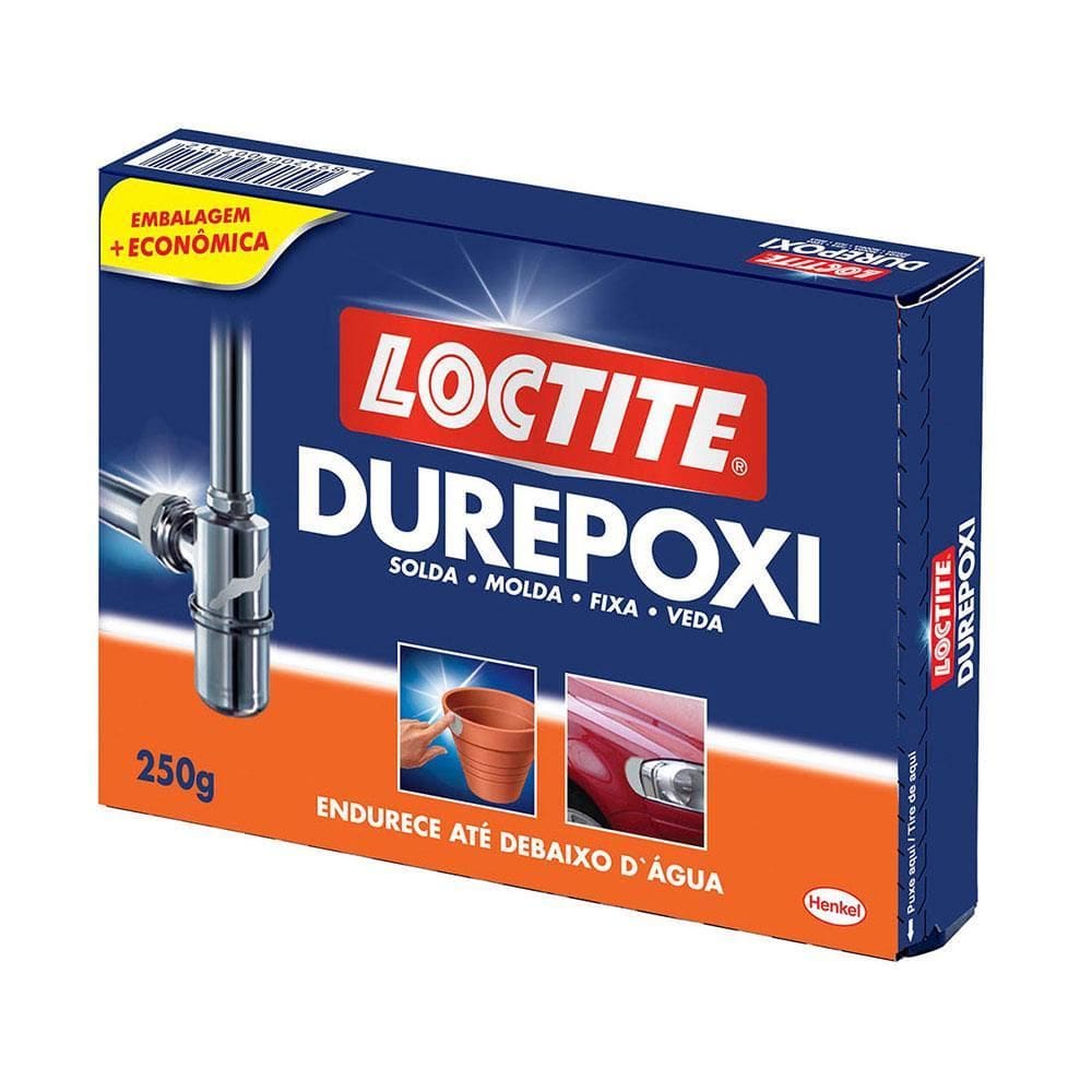 Durepoxi Seca em 2h com 250 Gramas - 1621092 - LOCTITE
