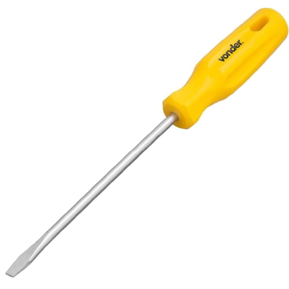 Chave de Fenda L 1/4”” x 6”” Aço Cromado com Ponta Magnetizada - 3070214600 - VONDER