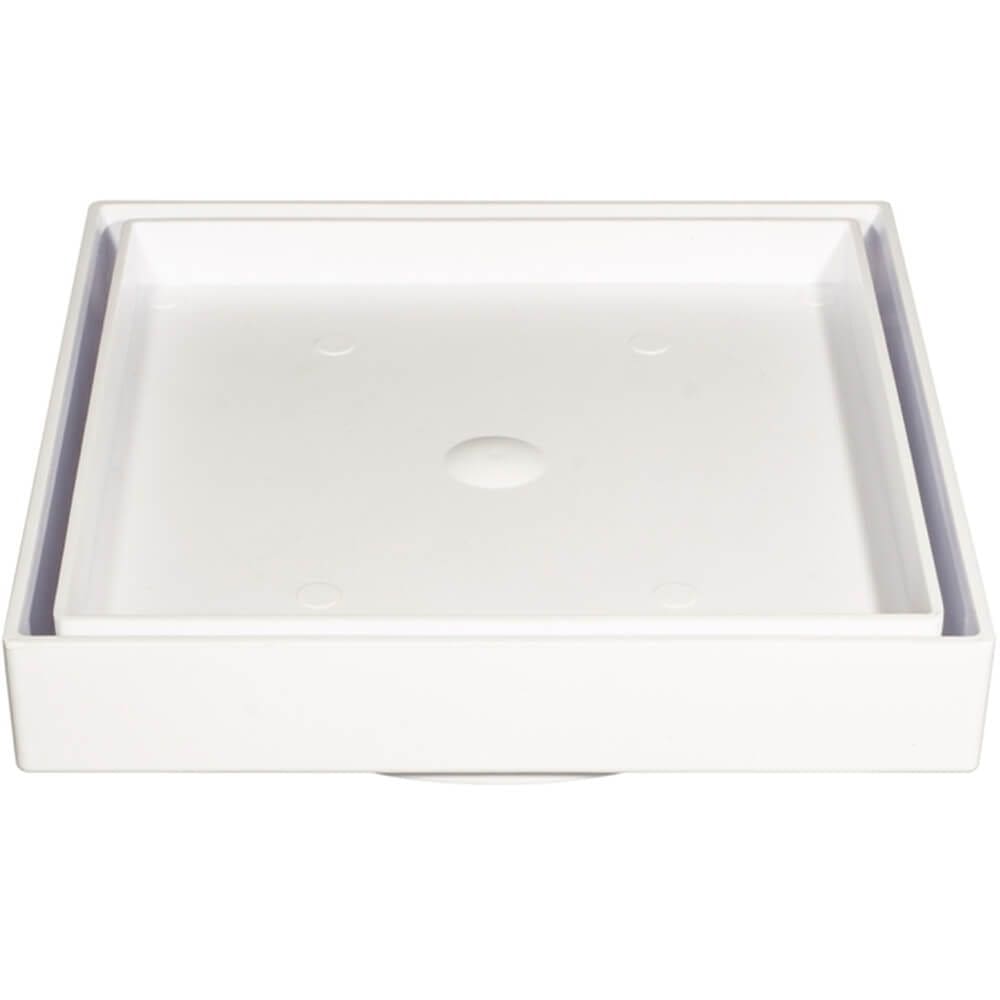 Ralo Invisível 10 x 10 cm Branco - 1702 - ESTRELA