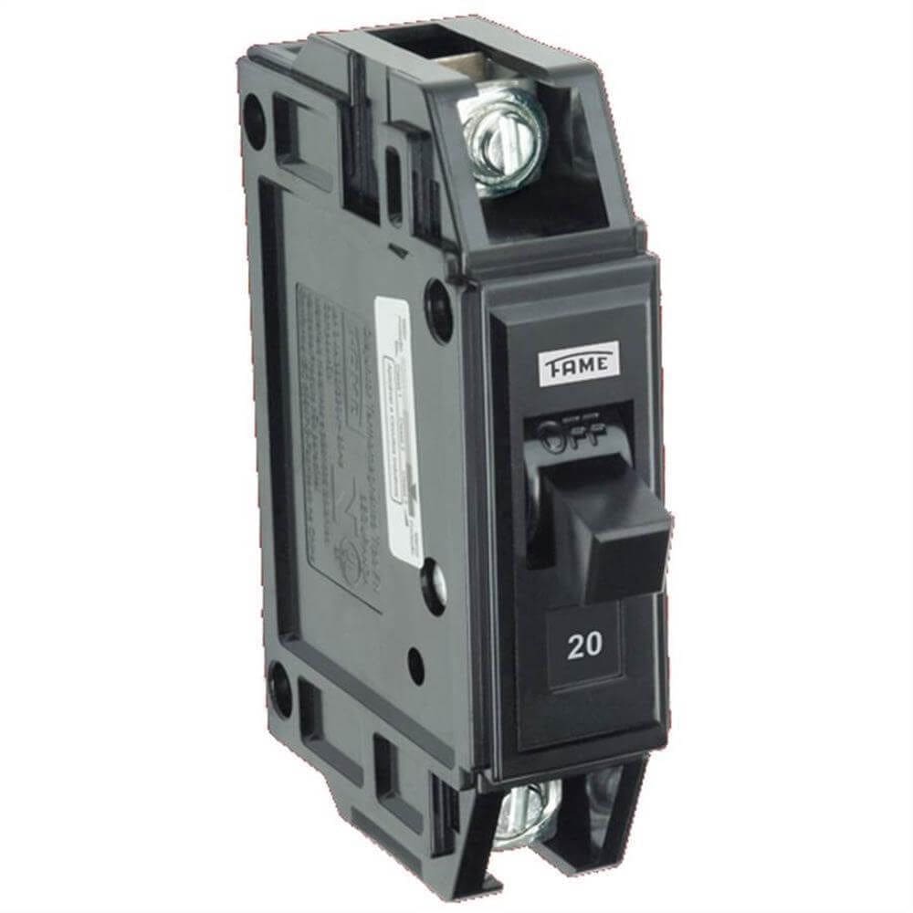 Disjuntor NEMA Monopolar FN 1P de 20 Ampères - 5152 - FAME