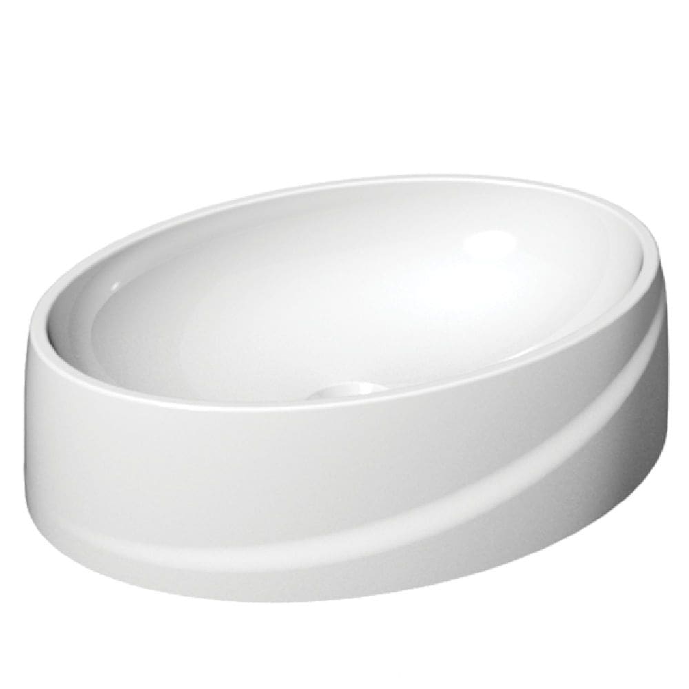 Cuba de Apoio Oval para Mesa 44cmx33,5cm OA-02 Branca - 7713068 - LORENZETTI