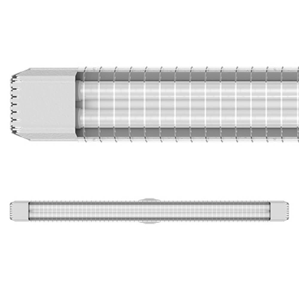 Luminária LumiFácil de Led com 2x20,5 Watts e 6500K - 04010033-01 - TASCHIBRA