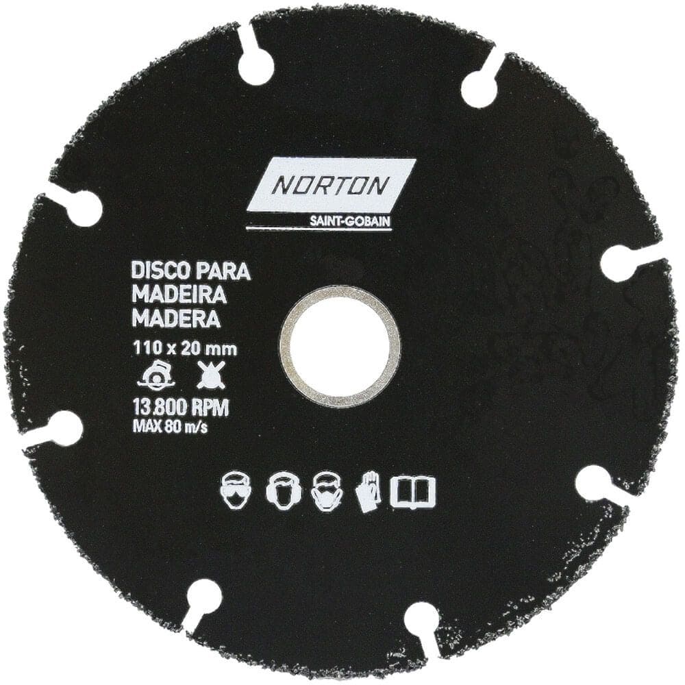 Disco para Corte de Madeira 110x20mm - 69957315170 - NORTON