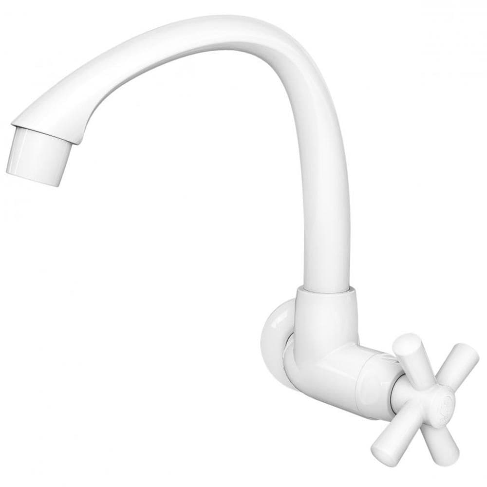 Torneira de Parede Multiuso Cross 1/2””-3/4”” Branca - 300000460 - TIGRE