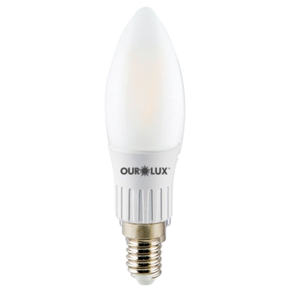 Lâmpada Filamento Vela E27 de 3 Watts e 2700K - 20185 - OUROLUX