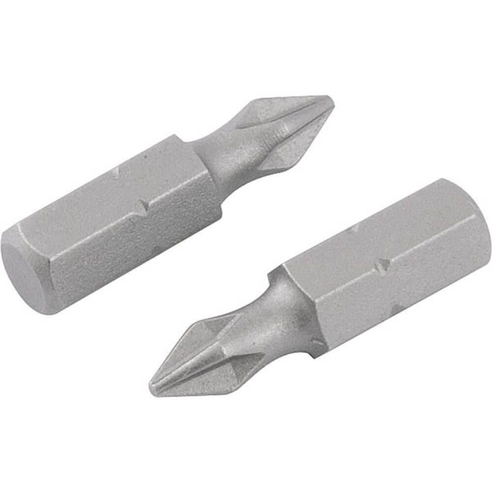 Bits Phillips com Encaixe de 1/4” e Ponta nº 2 de 1/4” x 25mm com 2 peças - 3539202025 - VONDER