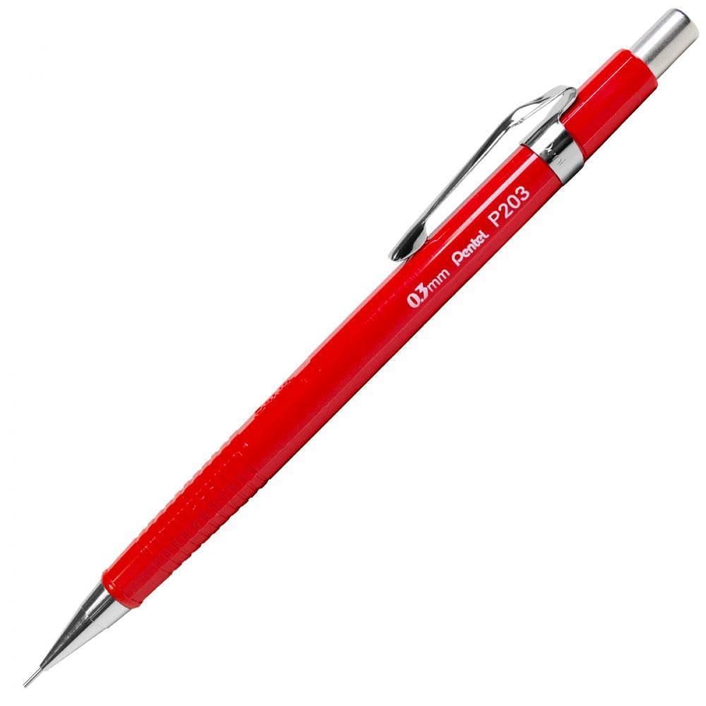 Lapiseira Técnica Sharp Vermelho 0.3Mm Pentel
