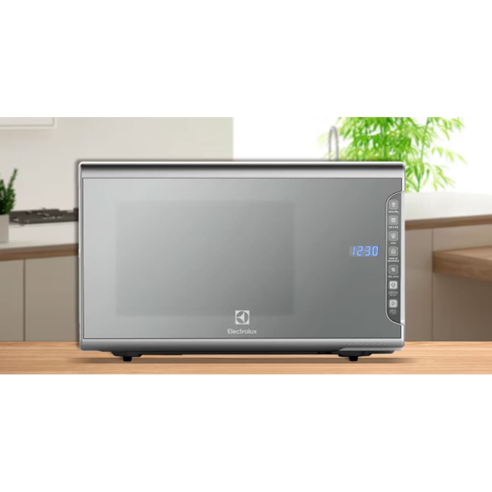 Micro-ondas Electrolux 31L cor Inox Espelhado com Painel Integrado e Função Tira Odor