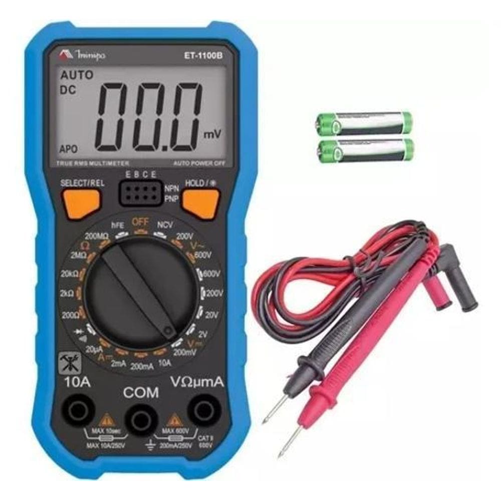 5X Multimetro Digital Minipa Et-1100B Portátil Profissional