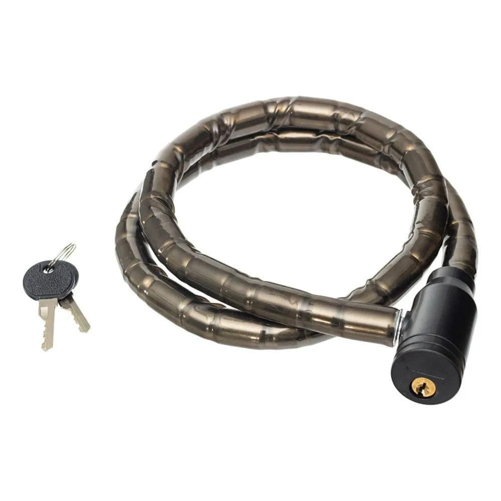 5X Cadeado Grosso Corrente Trava Bike Moto Chave 18Mm X 1 Me