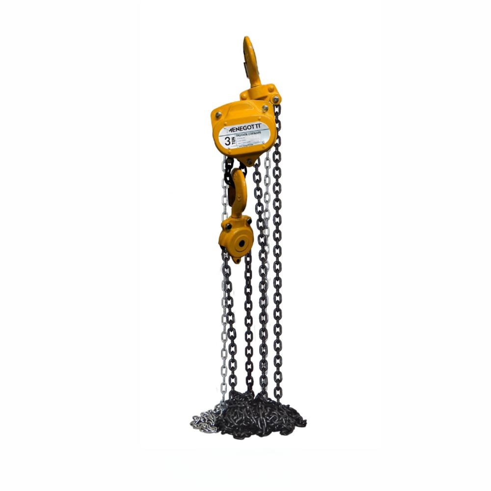 Talha de Corrente Manual MTC 0.5 Tonelada 5m Menegotti