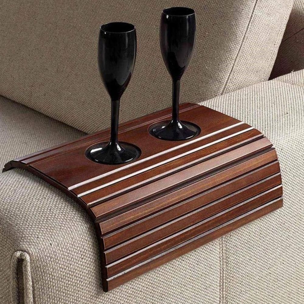 Protetor Para Braço Do Sofá Com Porta Copos E Controle