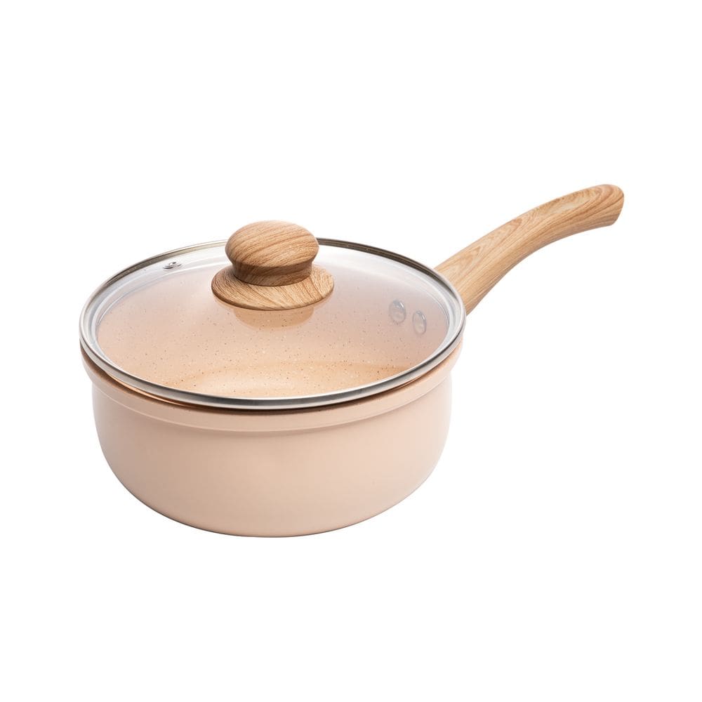 Panela 18cm Indução Revest. Cerâmico Granilite Bege Lyor