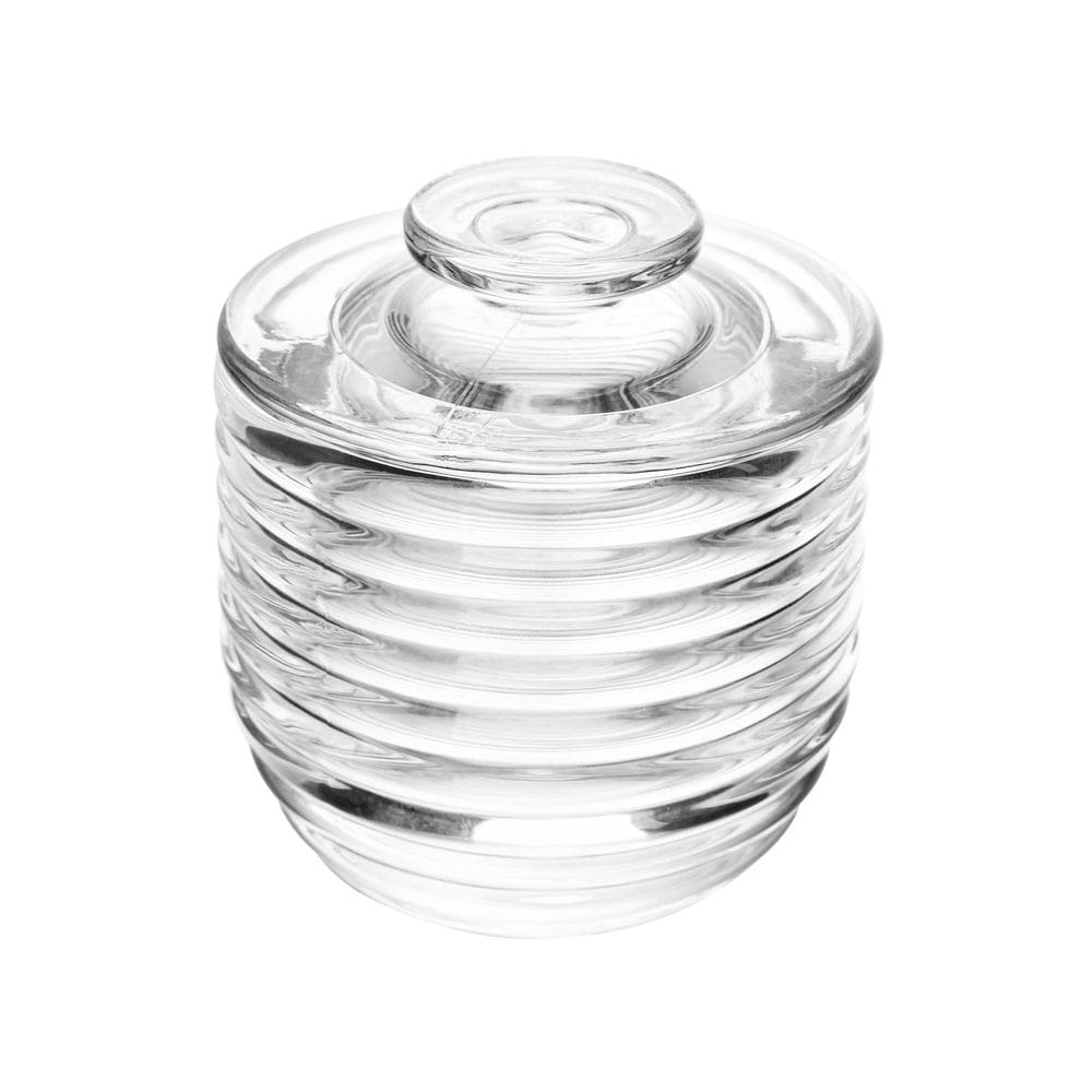 Manteigueira Francesa De Vidro Colméia 9,5x8cm Lyor