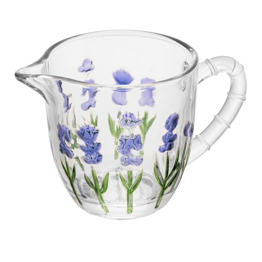 Leiteira 240ml Cristal Lavanda Hand Painting Lyor