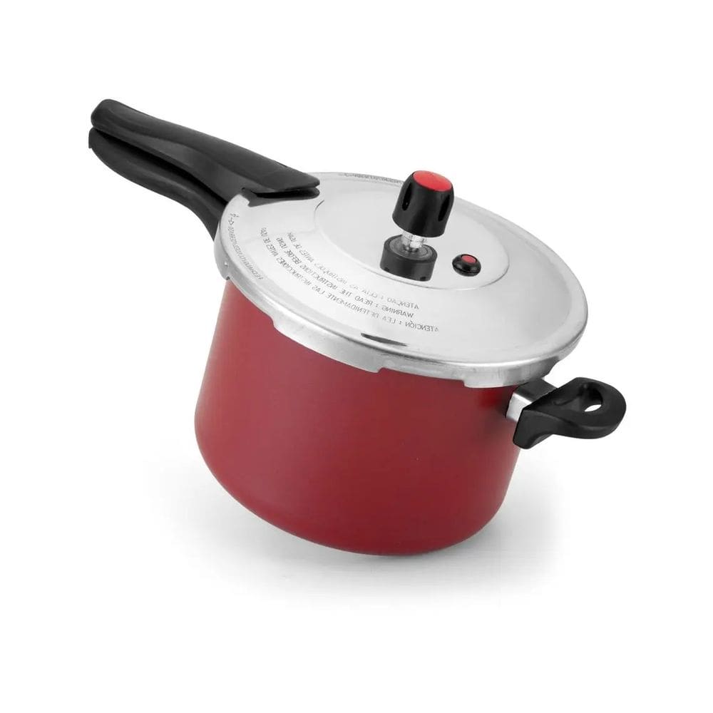 Panela De Pressão Alegrete Antiaderente 4,5L Fechamento Externo Vermelha