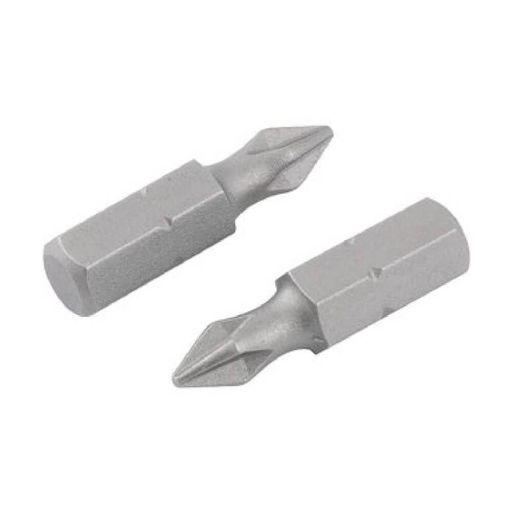 Bits Phillips com Encaixe de 1/4” e Ponta nº 1 de 3/16” x 75mm com 2 peças - 3539201075 - VONDER