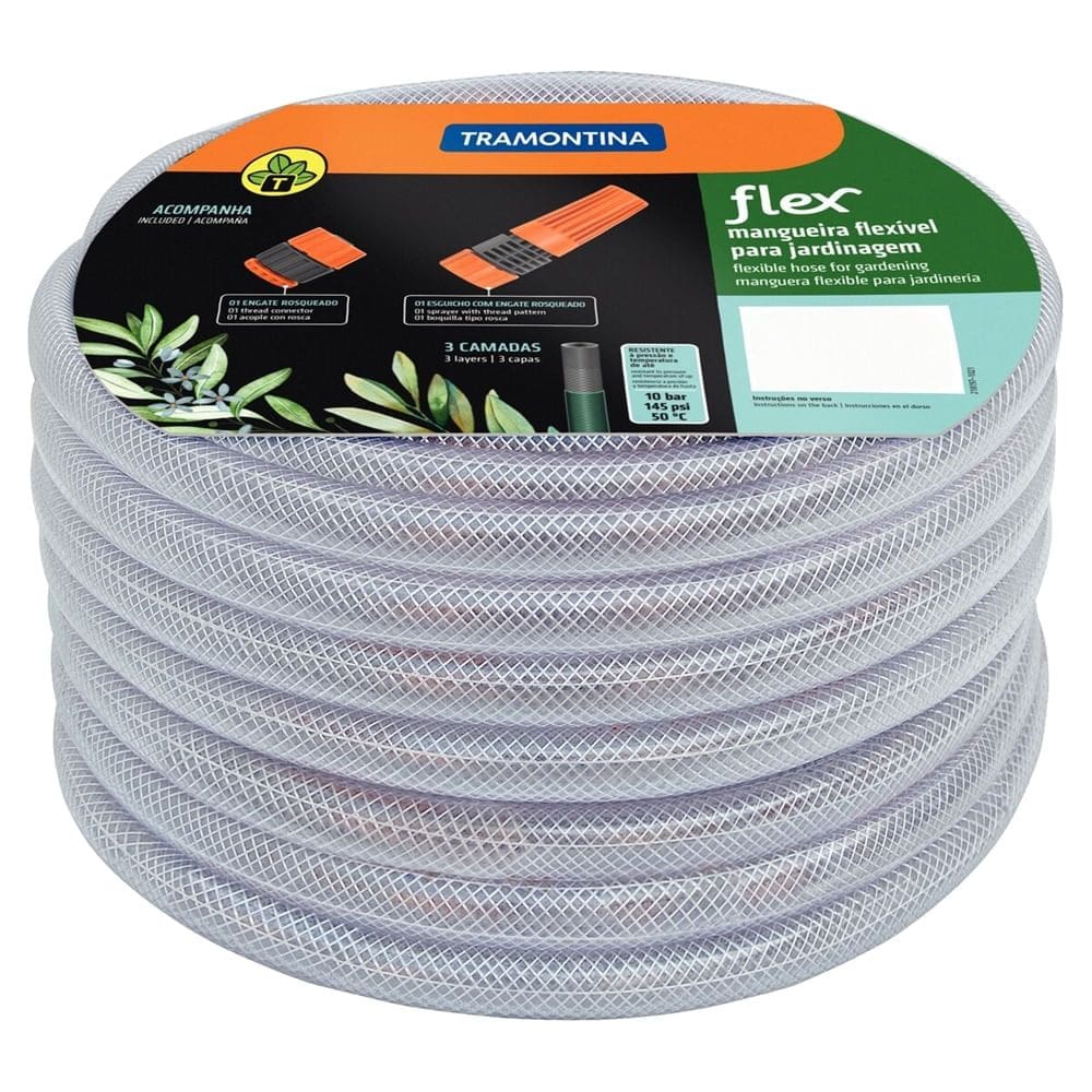 Mangueira Flexível 1/2””Com Engate Jardim 30 Mts - 79182/306 - TRAMONTINA