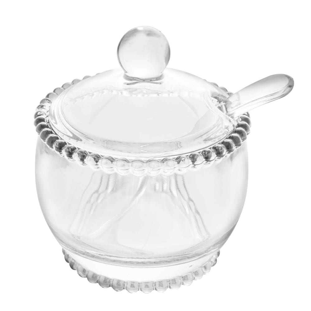 Açucareiro de Cristal com Colher Pearl 200ml Wolff