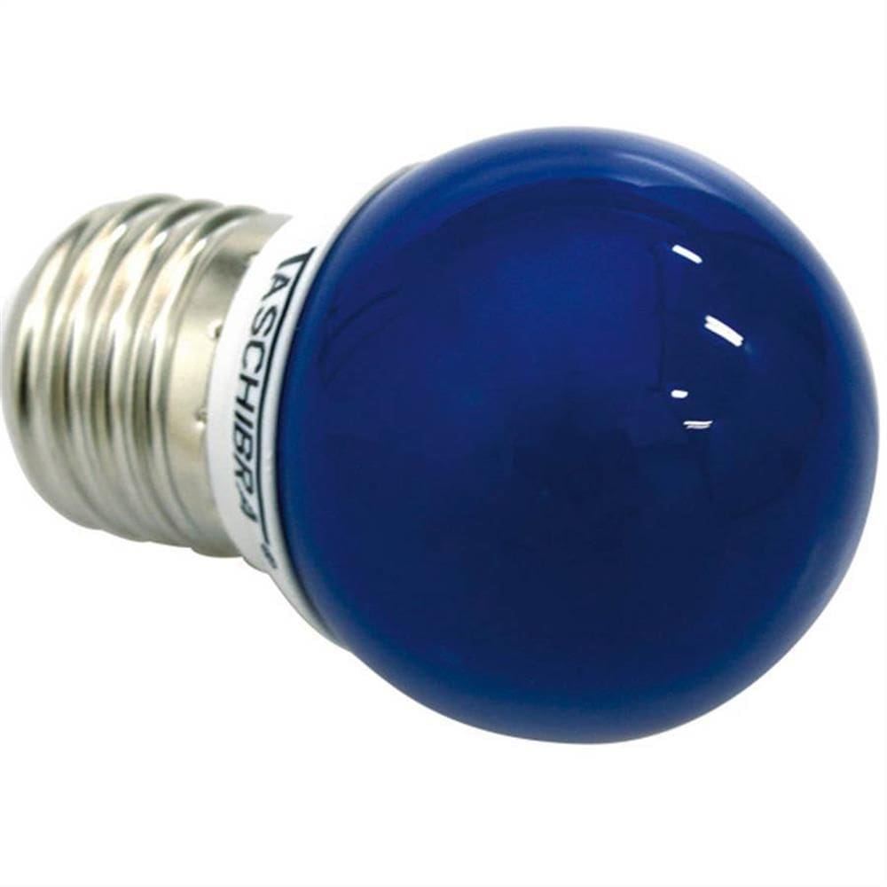 Lâmpada Led Bolinha 1W 127V Azul - 11080080 - TASCHIBRA