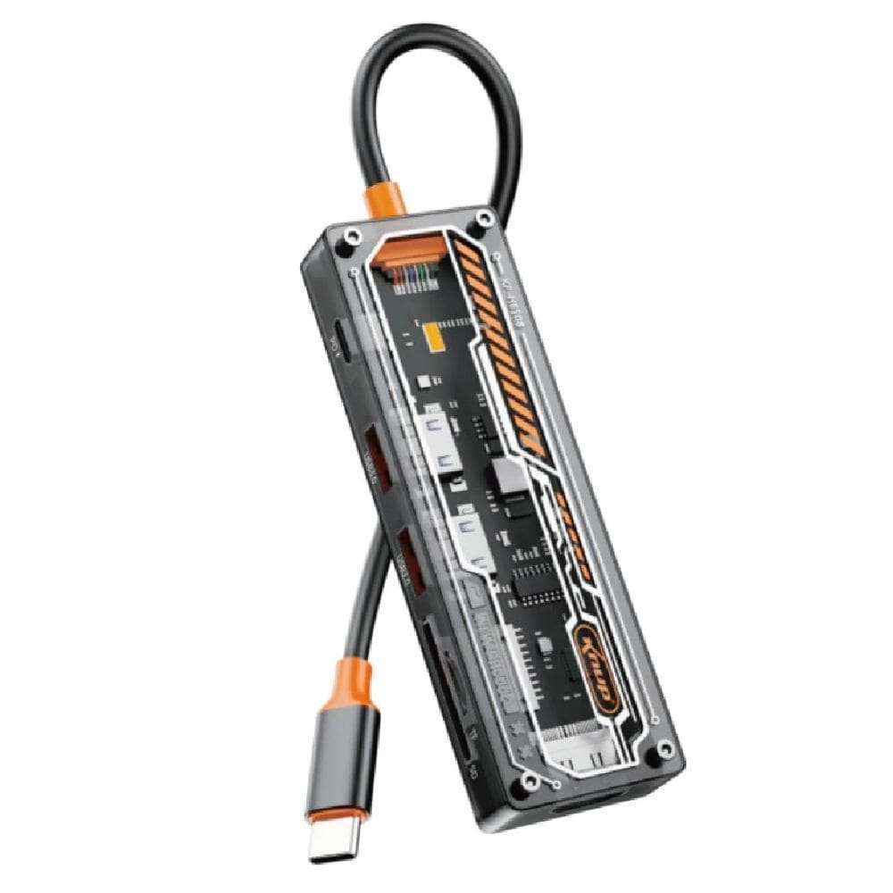 Hub Adaptador Type C + PD 3.0 + Hdmi 4K + Leitor de Cartão