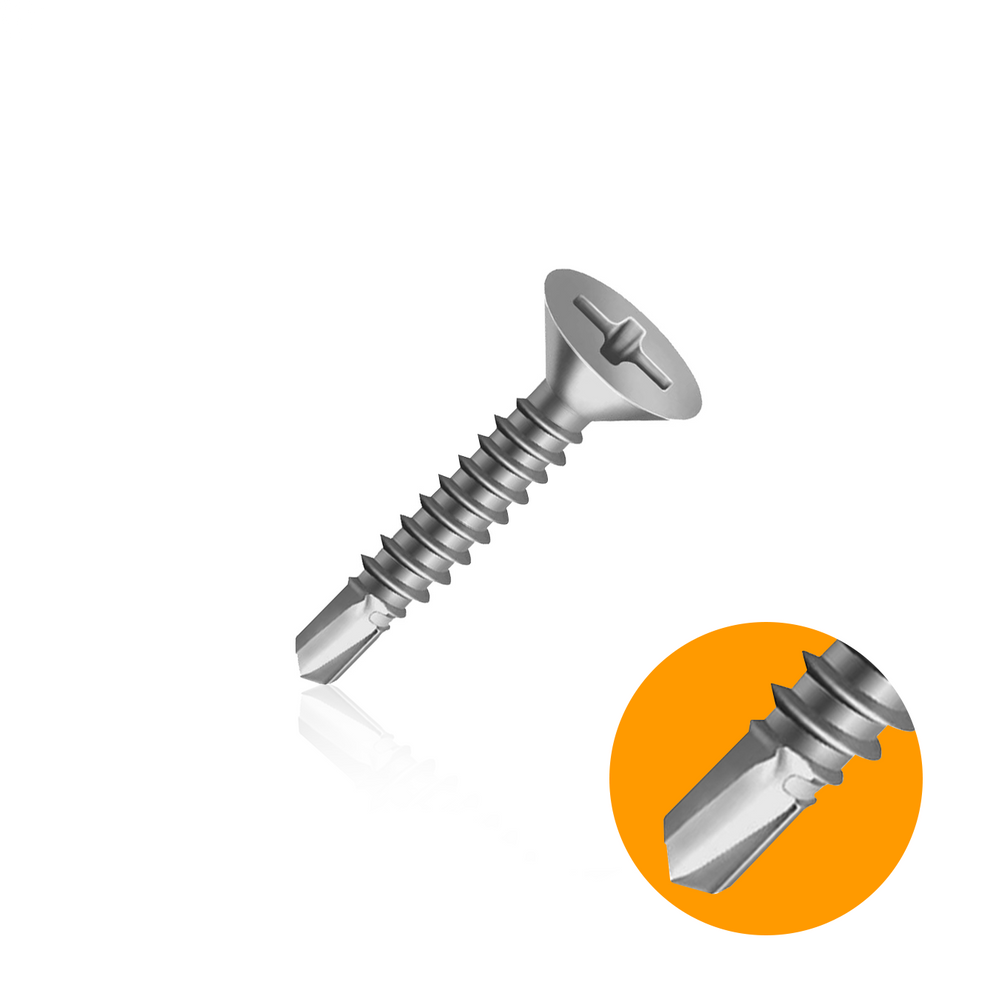 Parafuso 4,2x16 Auto Atarraxante Chata Zincado Cx 500