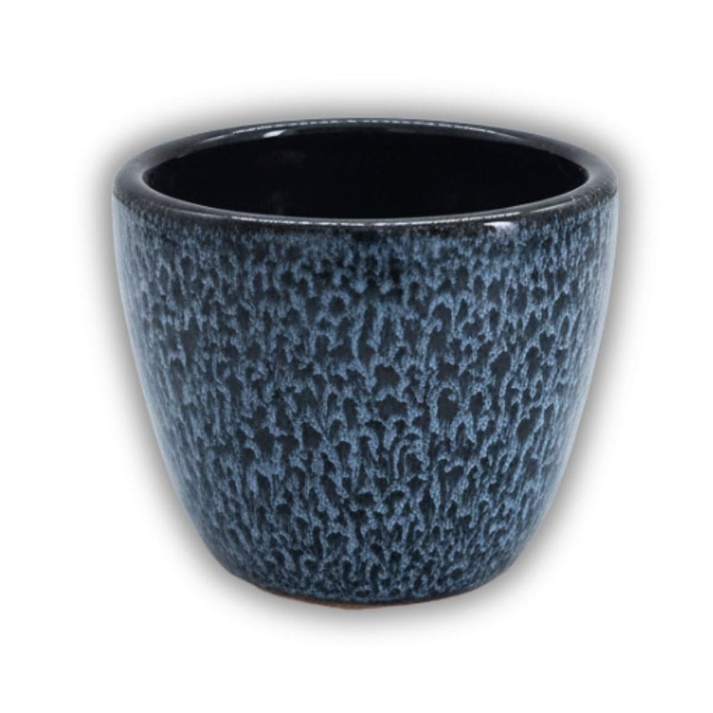 Vaso Cerâmica Kalanchoe (06) Azul Cascata BURGUINA